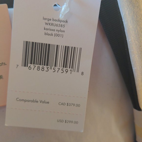 Brand new Kate Spade backpack